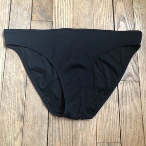 Ribbed Black Medium Aerie Bikini Bottoms